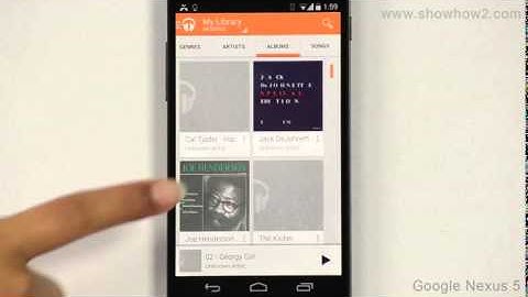 Google Nexus 5 - Play Music