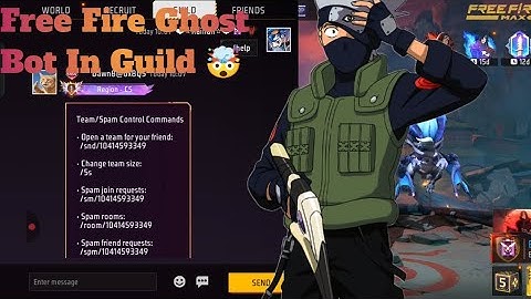GHOST BOT IN GUILD😱 || Free Fire Ghost bot in guild💀||#freefire #freefiremax #xubair777 #ghost