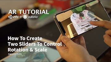 【JUNO AR Tutorial】⑤ Unity 2019& Vuforia- add sliders to control rotation & scale