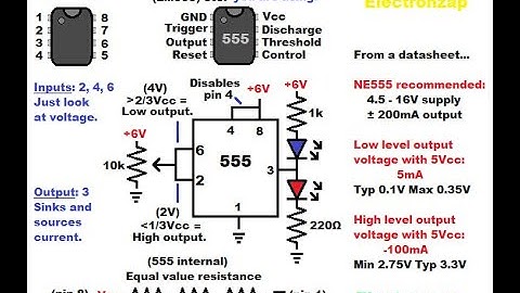 555 timer schmitt trigger inverter with LEDs trimpot controlled learning electronics lesson 0007