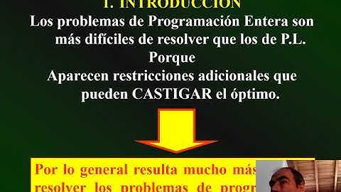 141 Programación entera  Solución  Algoritmo de Branch and Bound  Introducción