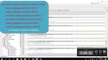 java y arduino SEMÁFORO