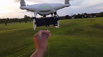 Dji phantom 4 payload drop mechanism demo