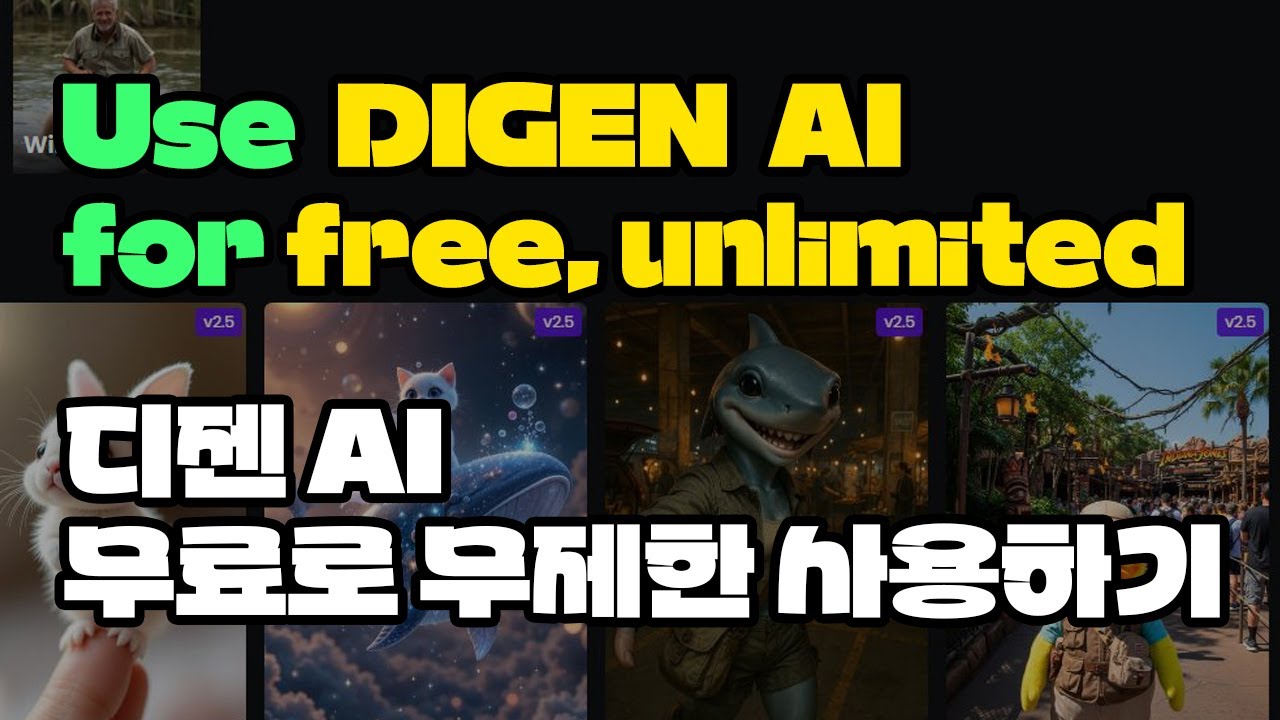 [ AI ] 디젠 AI 무료로 무제한 사용하기 / Use DIGEN AI for free and unlimited - YouTube