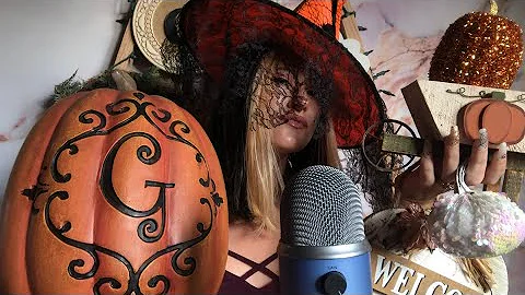 ASMR | Autumn 🍂 and Halloween 🎃 Decor ✨ | Tapping, Scratching, & Whispered Chatting 🧡