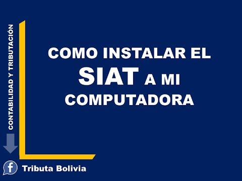 Como instalar el aplicativo SIAT en Mi computadora Configuración paso a paso (SIAT EN BOLIVIA 2020)