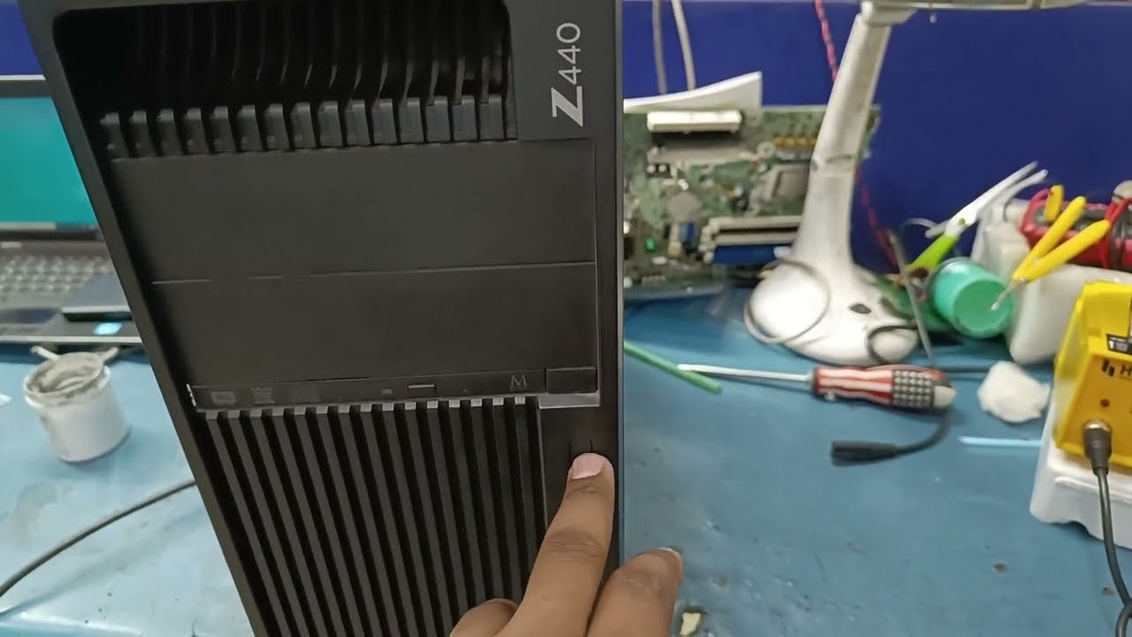 Hp z440 workstation red flashing no display problem repair - YouTube