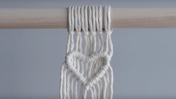 Macrame For Beginners  28 Days of Knots! Day 14: Heart Pattern