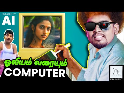 ஒவியம் வரையும் Computer | MidJourney (A.I. Art) Explained in Tamil | Artificial Intelligence Art