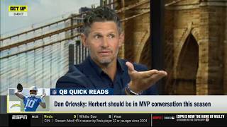 GET UP | Justin Herbert should be in MVP conversation - Dan Orlovsky: Chargers will win AFC West