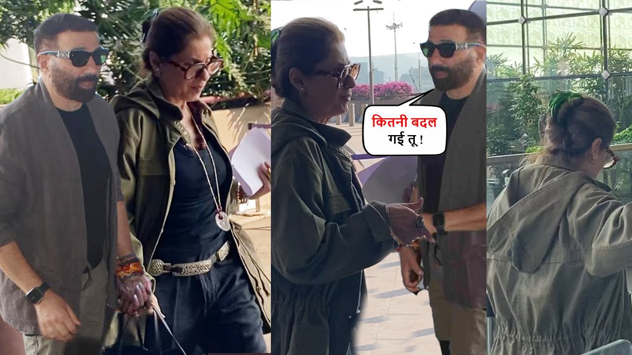 Sunny Deol Heroine Dimple Kapadia Looks So Young At Age of 68 ! Back To Back Reached Airport