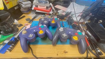 Replacing the Analogue Stick in 3 x Gamecube Controllers