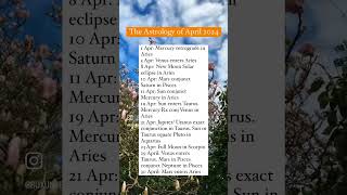 The Astrology of April 2024 #horoscope