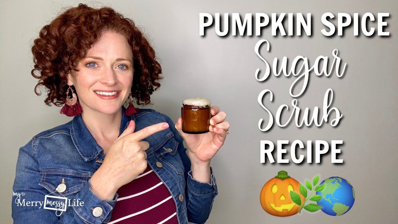 DIY Natural Pumpkin Spice SUGAR SCRUB RECIPE 🎃