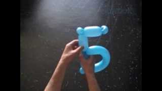 Letter Б or Ъ Balloon Twisting Russian ABC