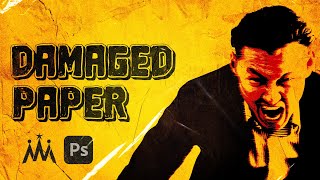 Retro Damaged Paper Effect Photoshop Tutorial | One-Click Tuesdays Ep 3| #Photoshop #Tutorial #Retro screenshot 4