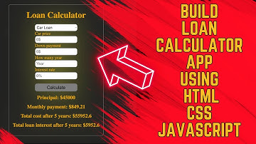 How to Build a Loan Calculator App with HTML, CSS, and JavaScript