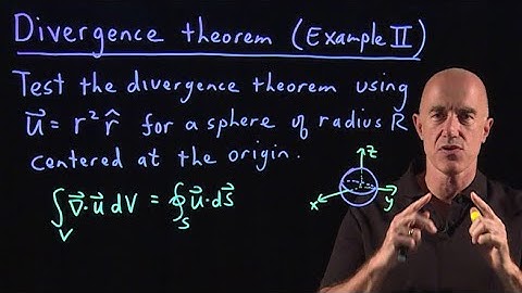 Divergence theorem (example in spherical coordinates) | Lecture 48 | Vector Calculus for Engineers
