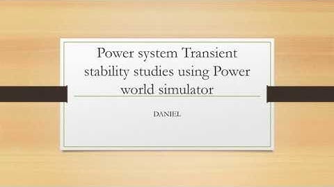 Power world simulator for transient stability studies in power systems - part 1