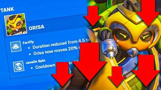 ORISA IS FINALLY NERFED | OVERWATCH 2 PATCH NOTES