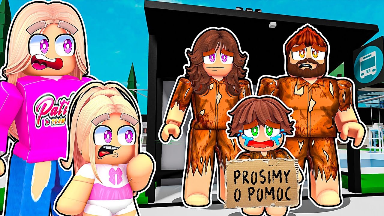 SPOTKAŁAM RODZINĘ ADASIA i STAŁO SIĘ TO... na BROOKHAVEN w ROBLOX!