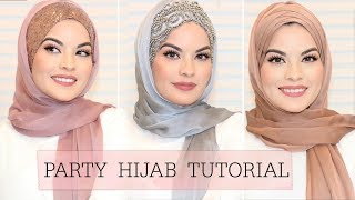 3 EASY HIJAB STYLES FOR PARTY/ WEDDING | Omaya Zein screenshot 4