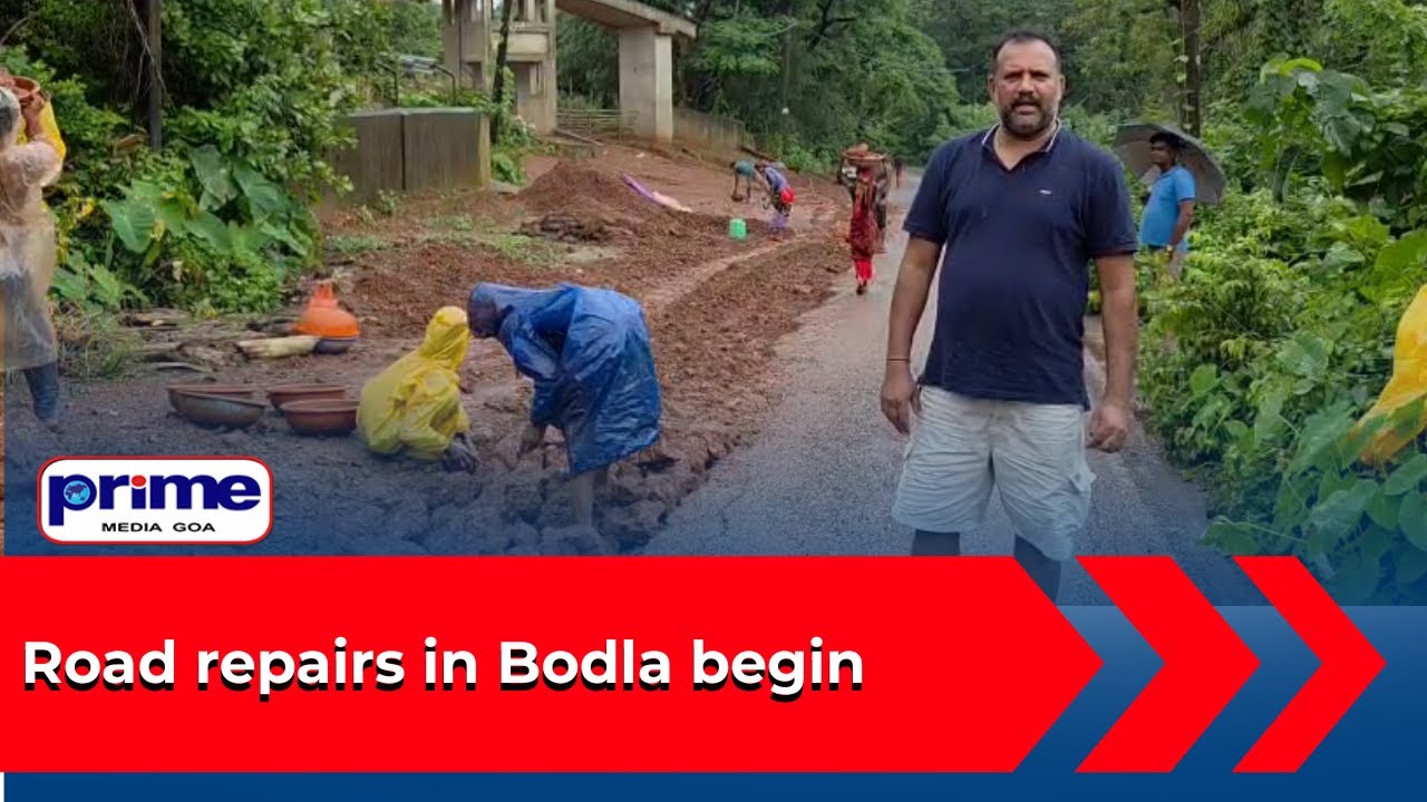 Road repairs in Bodla begin - YouTube