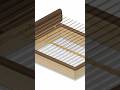 Bed assembly #fusion360 #woodworking #3d #shorts