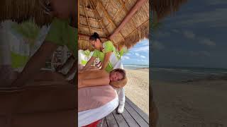 Experience ultimate relaxation with a massage overlooking the stunning caribbean sea!