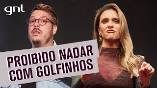 Fernanda Lima conta confusão ao nadar com golfinhos em Noronha | Que História é essa, Porchat?