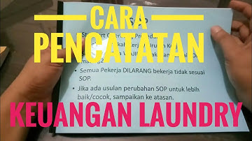 Cara Pencatatan Keuangan Laundry | Keuangan Laundry