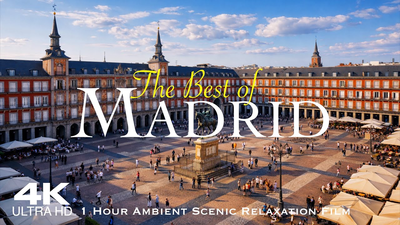 [4K] MADRID 2026 🇪🇸 1 Hour Drone Aerial of the capital of Spain | Toledo & Segovia España