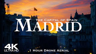 [4K] MADRID 2024 🇪🇸 1 Hour Drone Aerial of the capital of Spain | Toledo & Segovia España