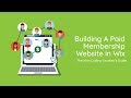 How To Build A Paid Membership Website in Wix - Wix Paid Plans Update