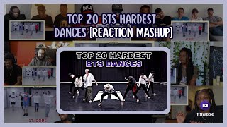 [BTS] TOP 20 HARDEST BTS DANCES | Reaction mashup