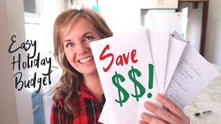 How to Create a Holiday Budget (when YOU'RE BROKE!!) \& Save MONEY!