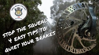 Stop the squeal? How to keep bicycle disc brakes from squealing with these four easy tips.