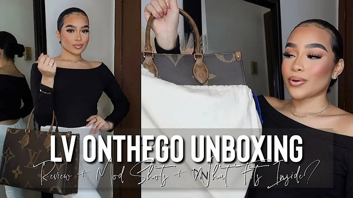 LOUIS VUITTON ONTHEGO TOTE MM UNBOXING REVIEW | MOD SHOTS & WHAT FITS INSIDE?