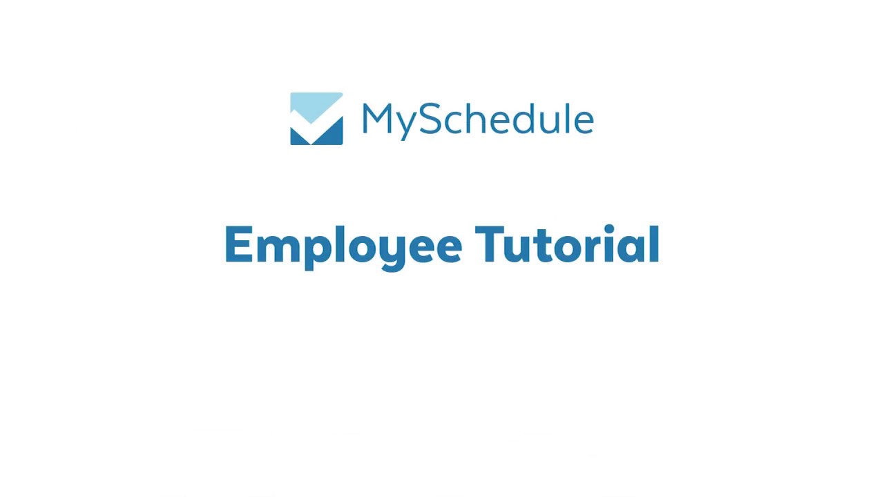 MySchedule - Employee tutorial - YouTube