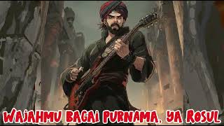 Wajahmu bagai purnama, ya Rosul-Musik Rock Religi AI