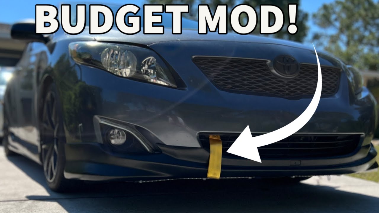 Installing a TOW STRAP on my COROLLA