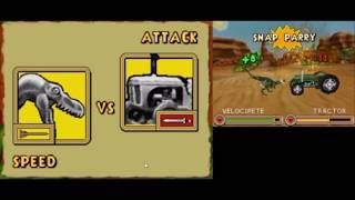 Funny battles: Velociraptor VS Tractor