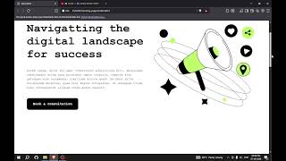 Built a modern animated landing page using HTML, SCSS & GSAP!