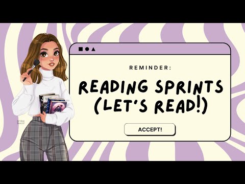 reading sprints! let's get some reading done together 💖✨