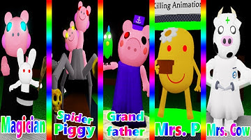 ROBLOX NEW EPIC PIGGY JUMPSCARES!!  SPIDER PIGGY, MRS. P, AND MORE!