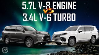 5.7L V-8 vs TWIN TURBO V-6 // WHICH DRIVES BETTER? // LEXUS LX 570 vs LEXUS LX 600