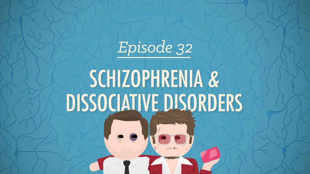 ⁣Schizophrenia and Dissociative Disorders: Crash Course Psychology #32