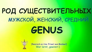 №4.РКИ Род существительных: мужской, женский, средний.Genus:Maskulina,Feminina,Neutra