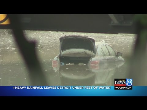 Detroit area hit by severe flooding; 1 woman dies
