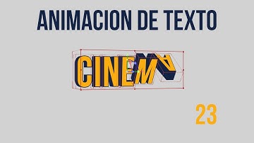 Animacion de Texto 23 - Render Cinema 4D en After Effects